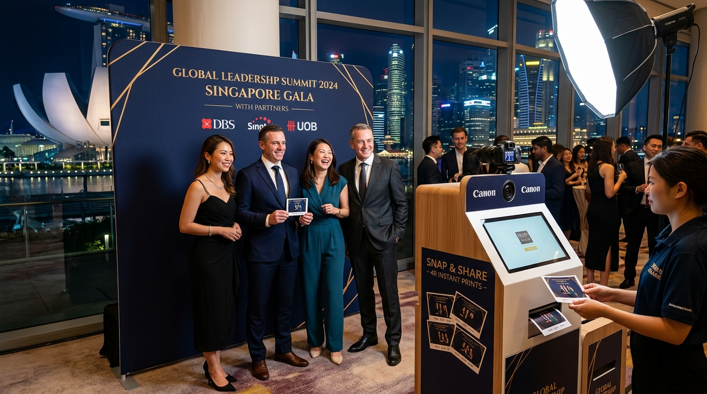 Corporate Gala Summit Instant 4R Photo Booth Activation Singapore