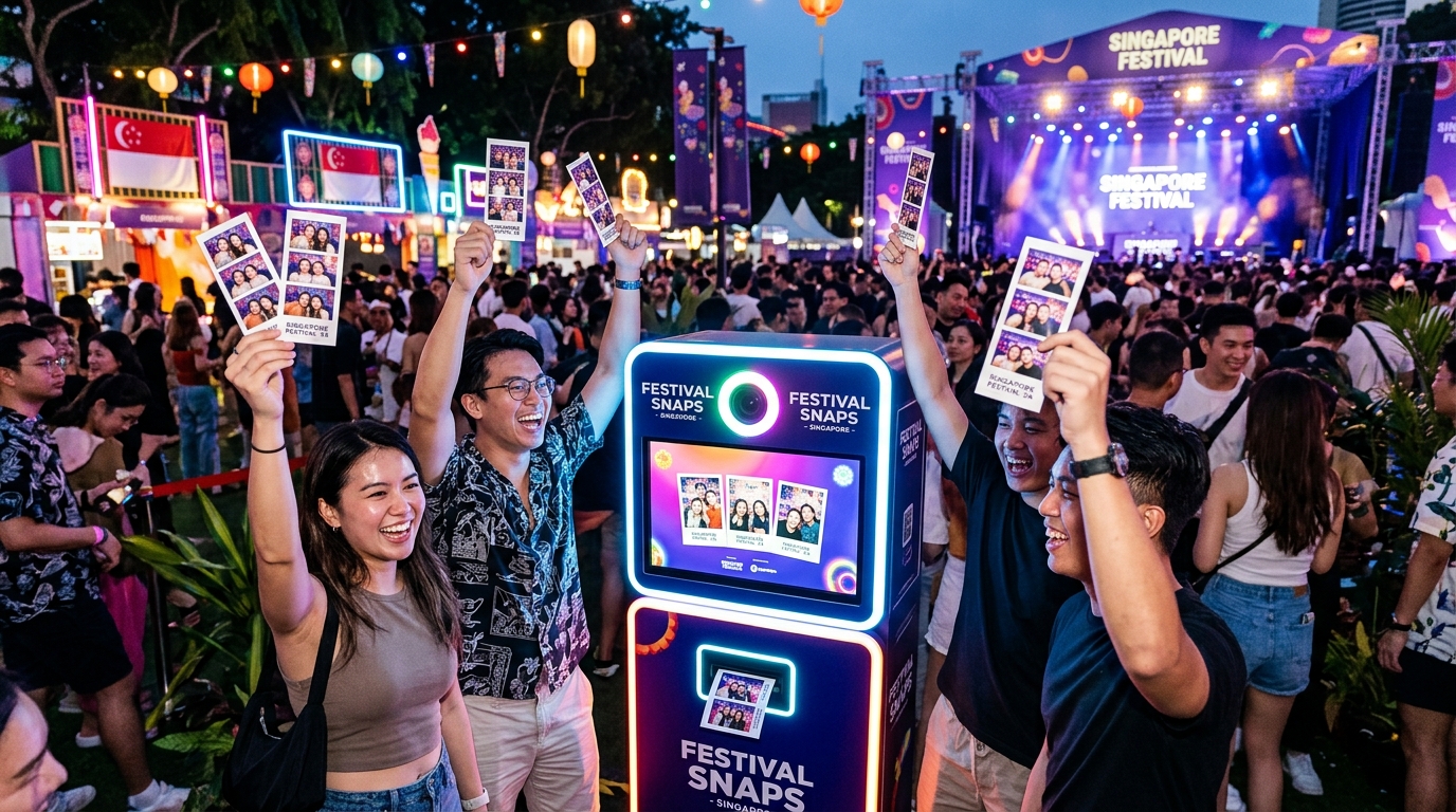 Interactive Festival Photo Kiosk Activation Singapore