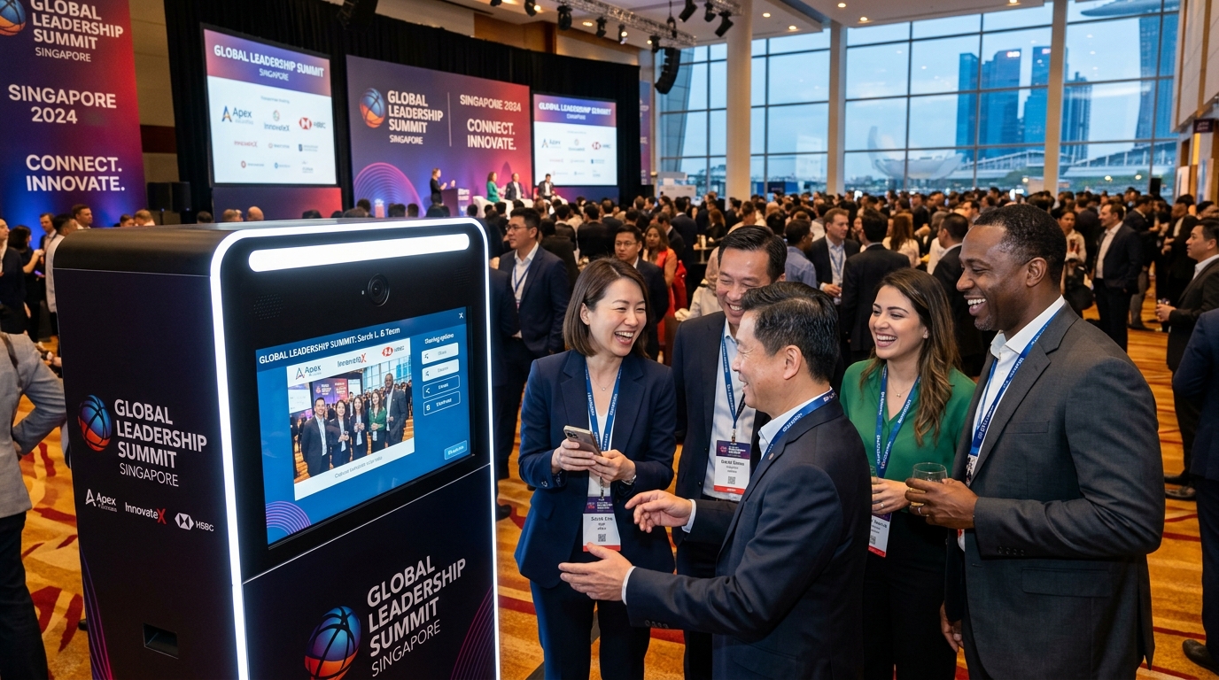 Corporate Business Networking Summit Photo Kiosk Singapore