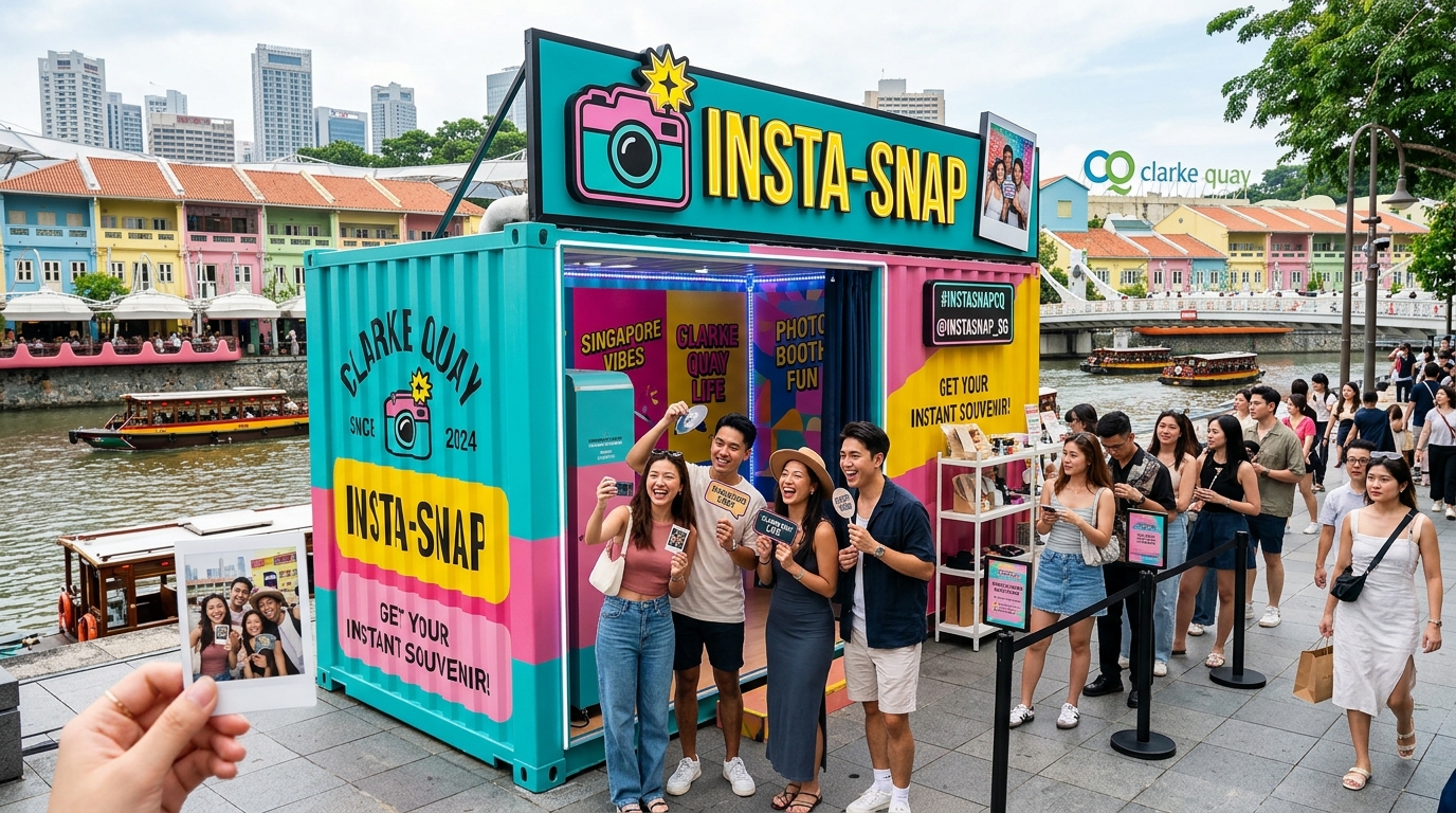 Clarke Quay Pop-Up Event Container Photo Booth Singapore