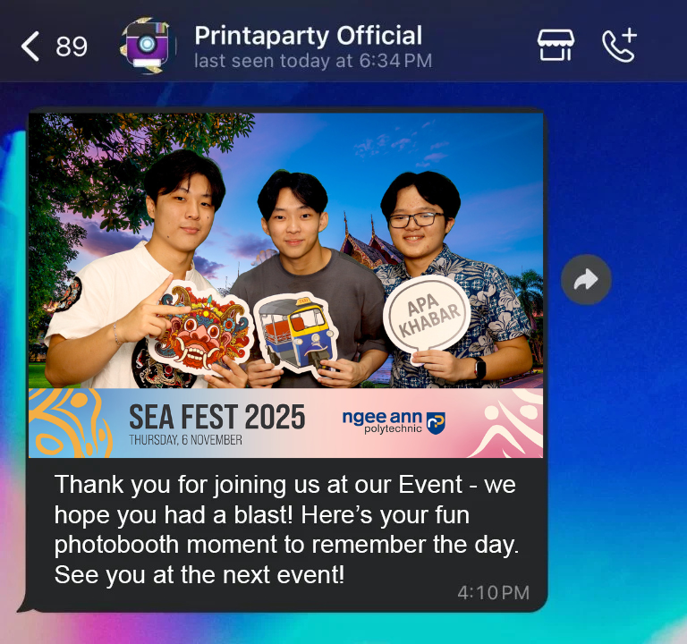 Green Screen Photo Booth in Singapore by Printaparty