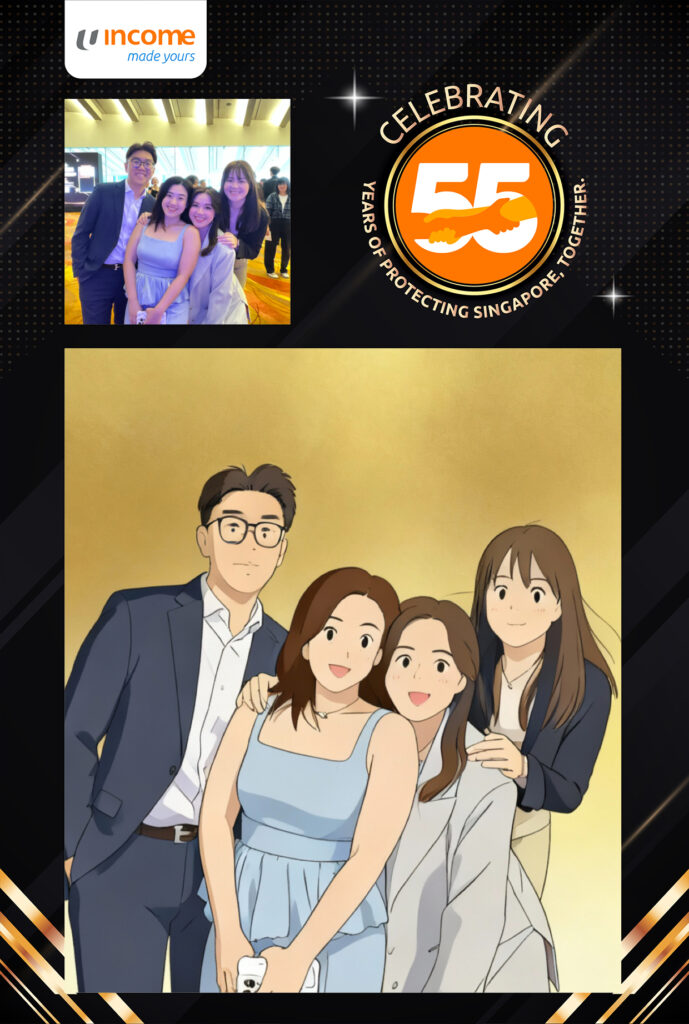 AI Cartoon Photo Booth in Singapore by Printaparty