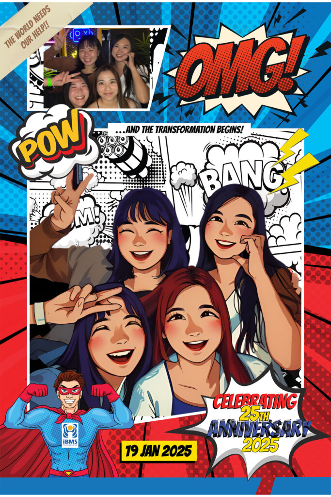AI Cartoon Photo Booth in Singapore by Printaparty