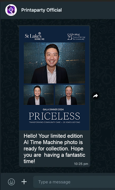 AI Time Machine Booth in Singapore by Printaparty