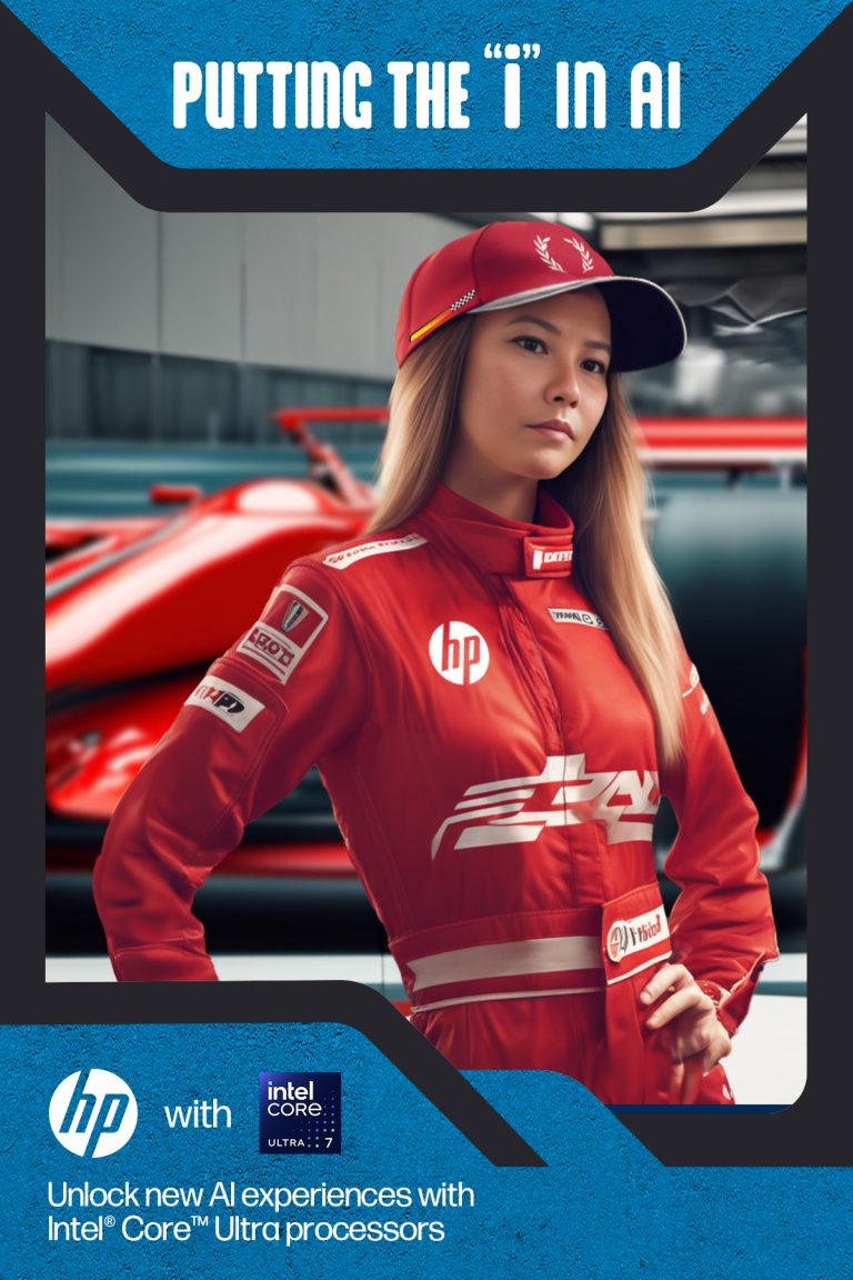 HP AI F1 photo booth faceswap