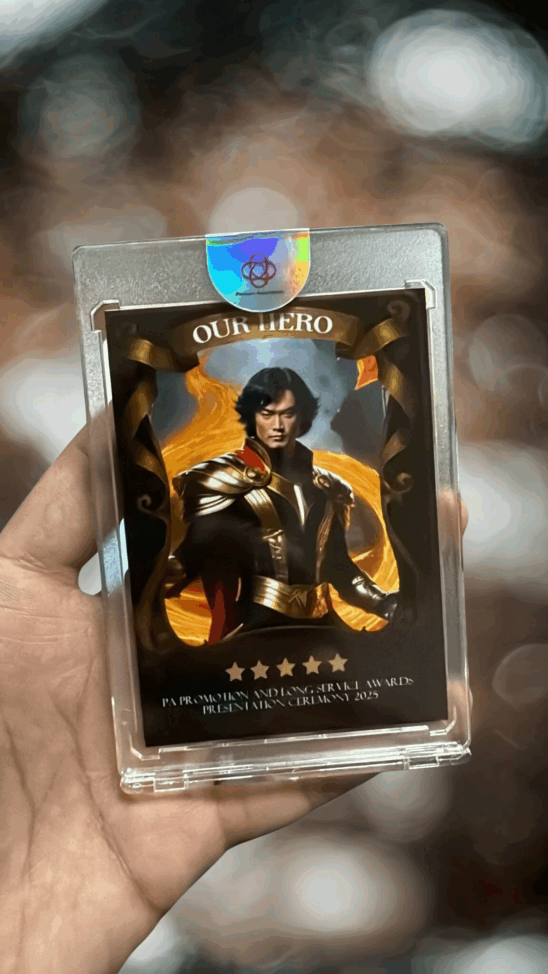 AI Trading Card Photo Booth in Singapore by Printaparty