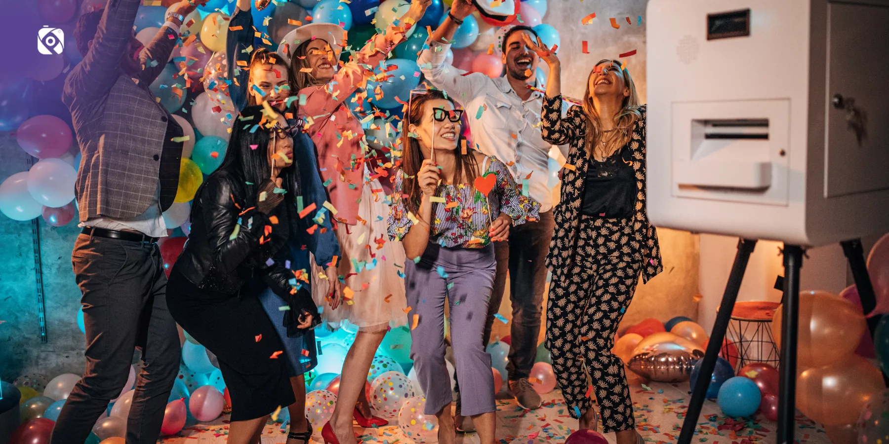 photo booth in birthday party