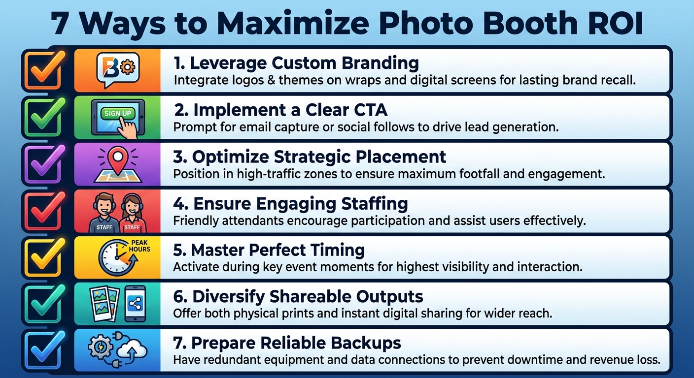 Event photo booth ROI checklist for planners in Singapore