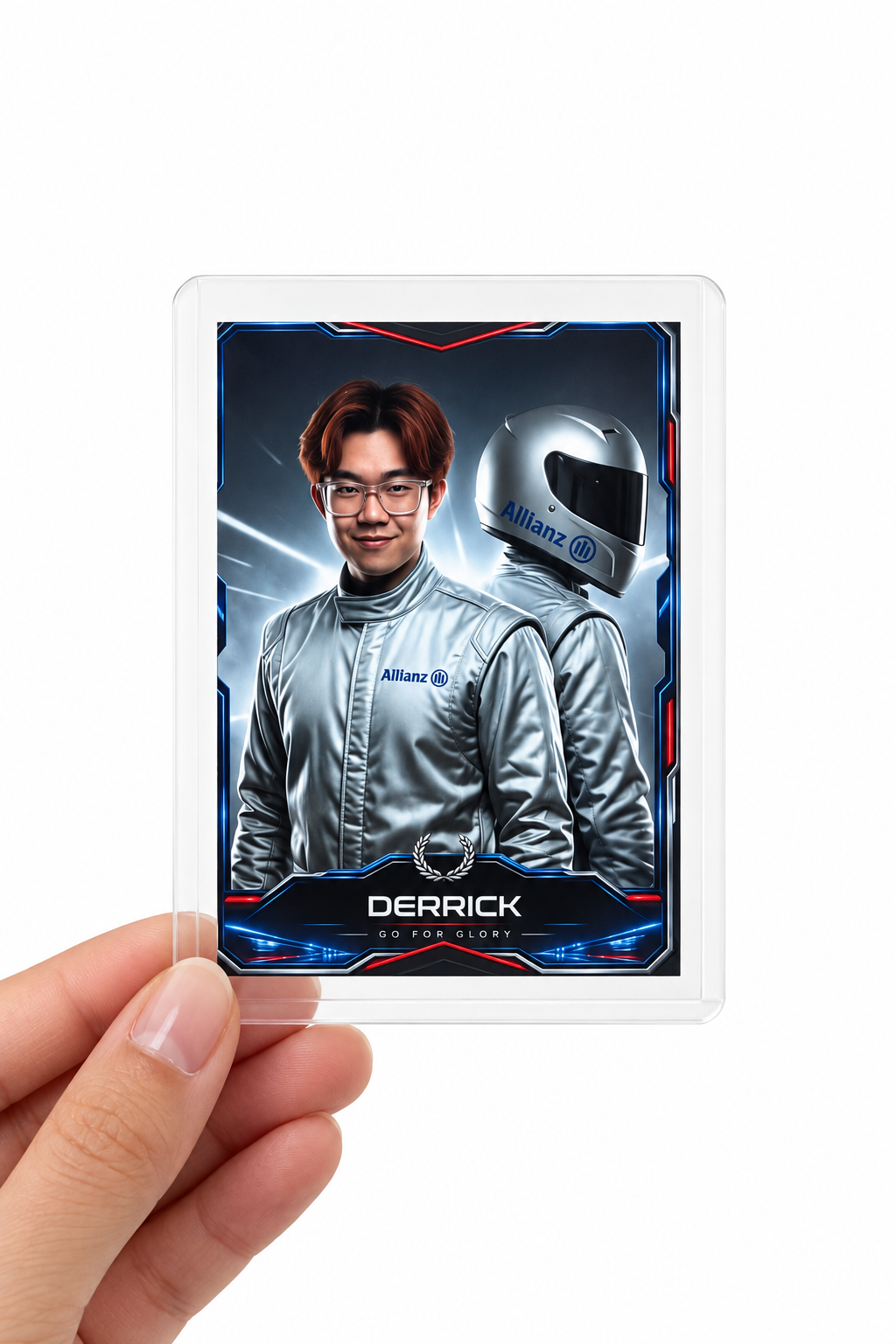 Collectibles Tier - Custom photocard in clear photo card trading sleeve