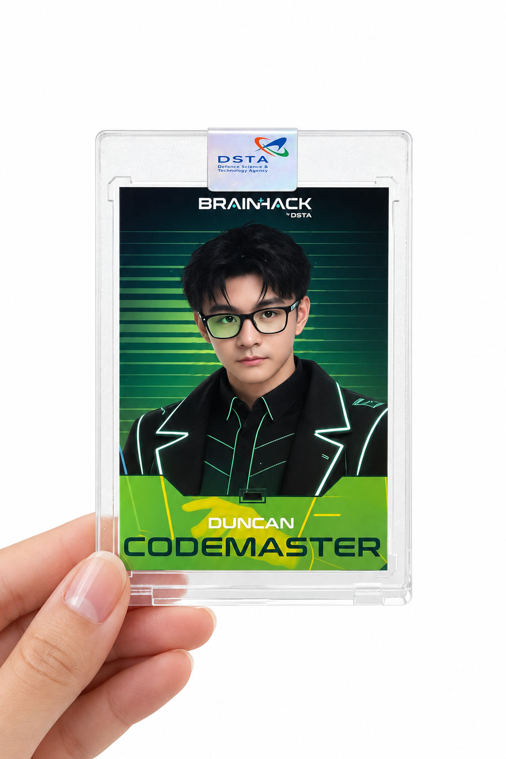 Premium Tier - Customised photocard in rigid trading card case